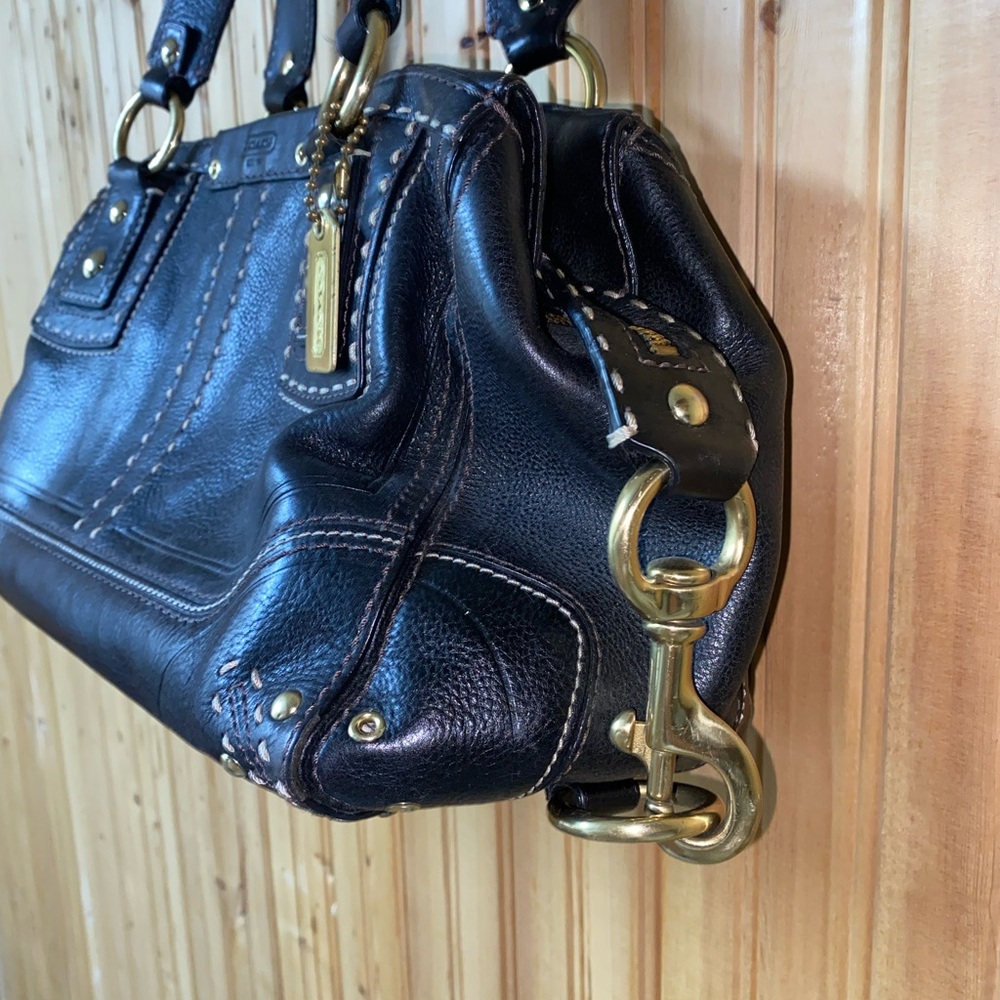 Coach Hamptons Andrea Limited Edition Black Leather Bag - Picture 5 of 10